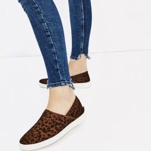 ZARA PRINTED LEATHER SNEAKERS SIZE 9